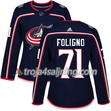 Columbus Blue Jackets tröja Nick Foligno 71 Adidas 2017-2018 Marinblå Authentic - Dame NHL Tröjor Columbus Blue Jackets tröja Nick Foligno 71 Adidas 2017-2018 Marinblå Authentic - Dame NHL Tröjor